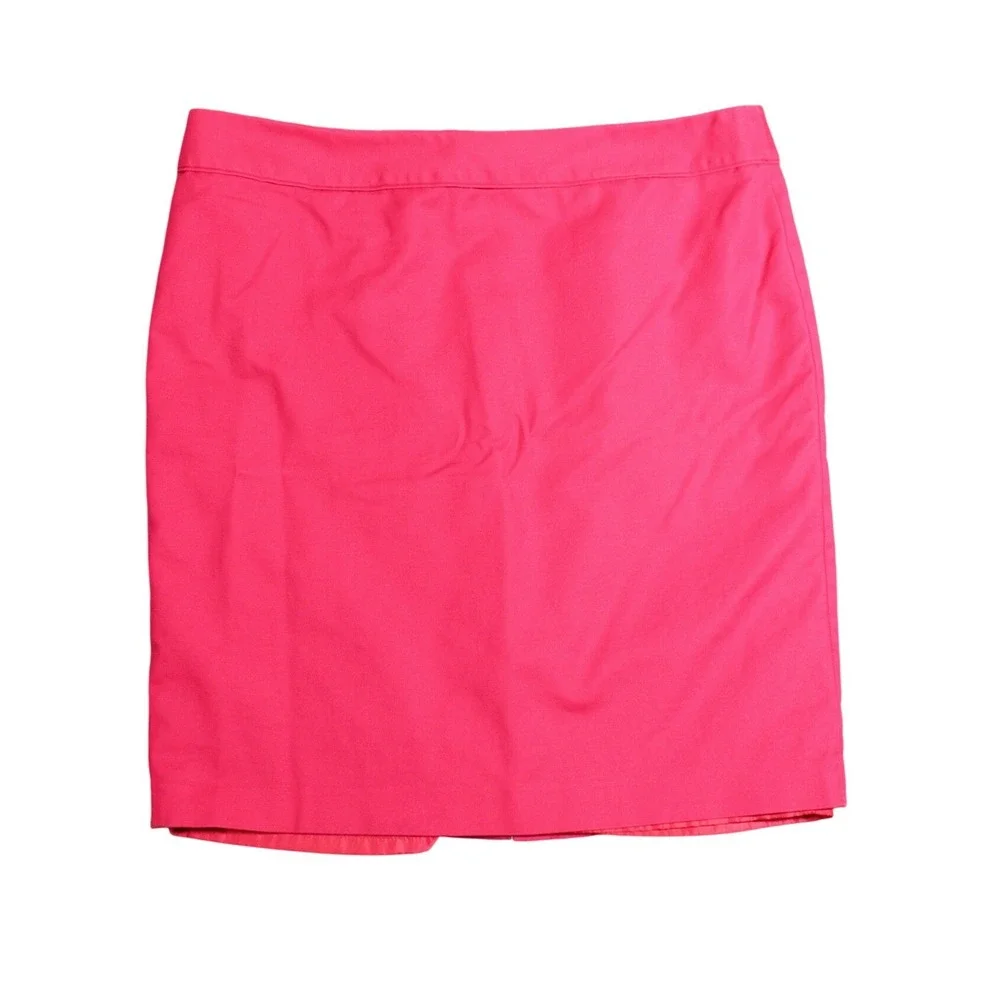 Liz Claiborne Womens Hot Pink‎ Stretch Cotton Blend Pencil Skirt Size 18